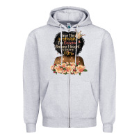 Heather Grey i love the woman l've become black girl Zipper Hoodie - Artiststas