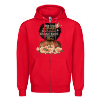Red i love the woman l've become black girl Zipper Hoodie - Artiststas
