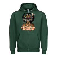 Sports Green i love the woman l've become black girl Zipper Hoodie - Artiststas