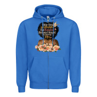 True Royal i love the woman l've become black girl Zipper Hoodie - Artiststas