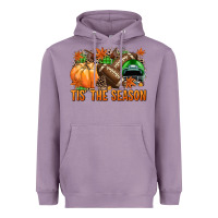 Lavender Tis' the season Football green helmet Heavyweight Hoodie - NancyCooperArtShop