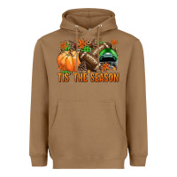 Toasted Coconut Tis' the season Football green helmet Heavyweight Hoodie - NancyCooperArtShop