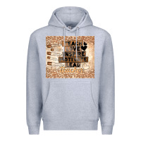 Heather Grey black teacher Premium Hoodie - TumblerDesignByShophia