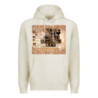 Oatmeal Heather black teacher Premium Hoodie - TumblerDesignByShophia