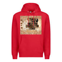 Red black teacher Premium Hoodie - TumblerDesignByShophia