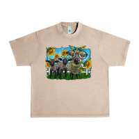 French Oak cute hempshire sheep family Urban Heavy Tee - LillyAllenDesigns