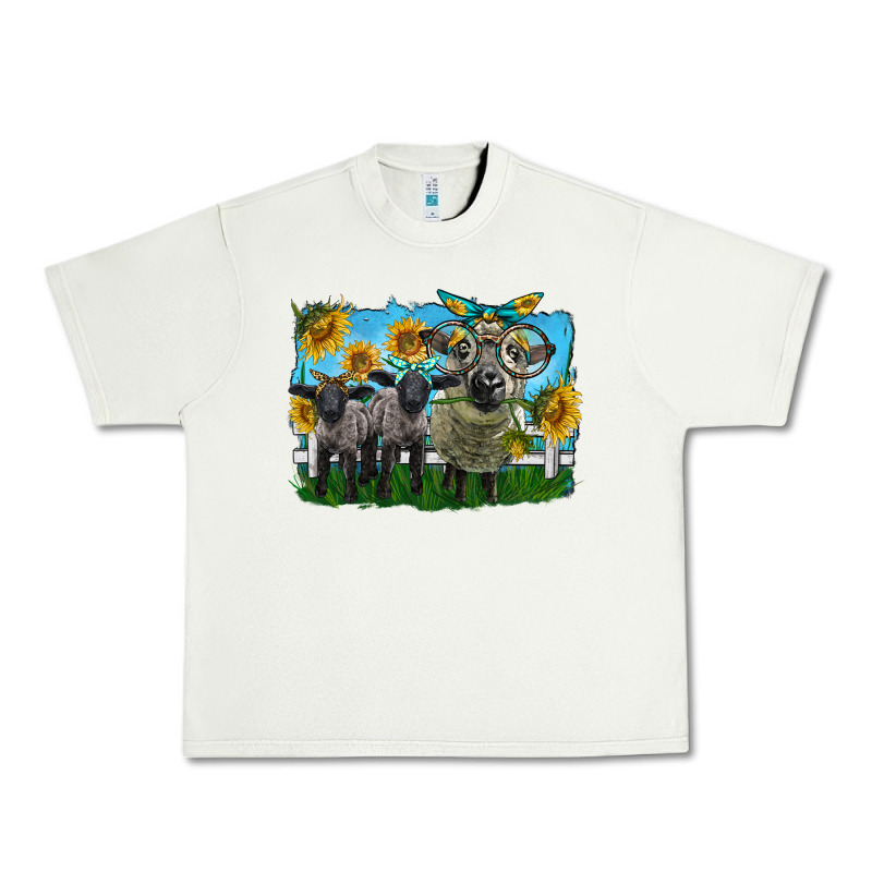 Cute Hempshire Sheep Family Urban Heavy Tee by LillyAllenDesigns | Teevron