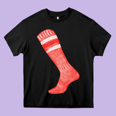 Red Sock Fa Element 2 Heavy Core Tee Designed By Fadigitalartstudio