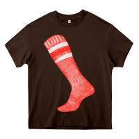 Chocolate Brown red sock fa element 2 Heavy Core Tee - FaDigitalArtStudio