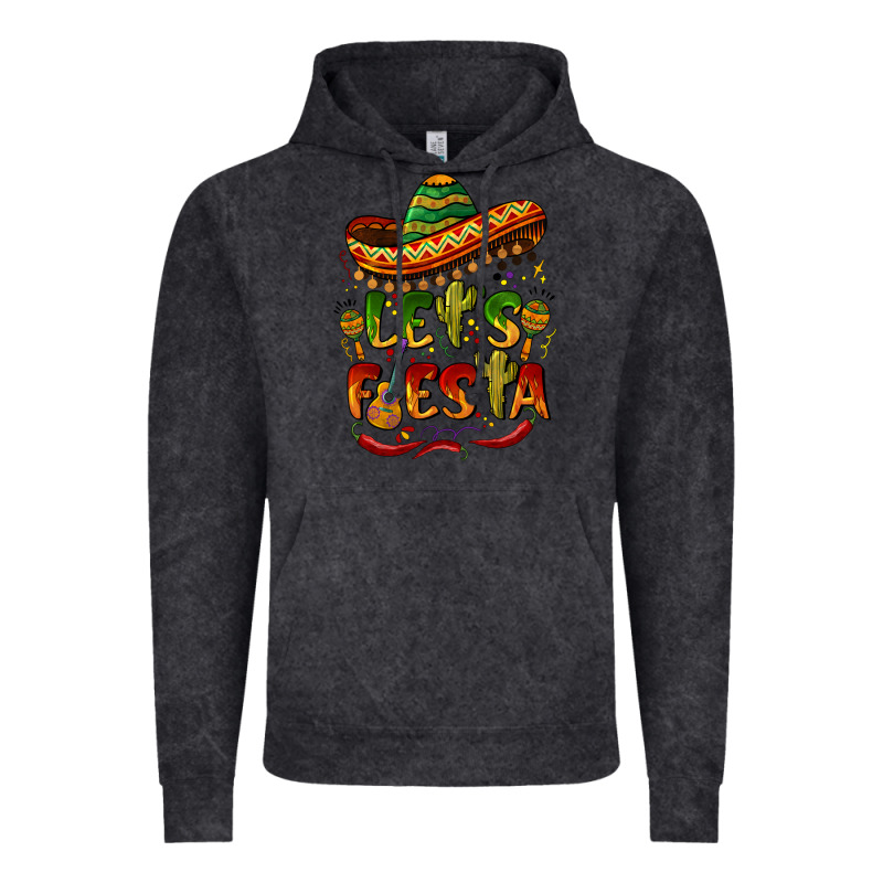 Let's Fiesta Mexican Hat Vintage Hoodie by BarkalooDesign | Teevron