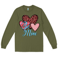 Army Green hearts be mine Long Sleeve Tee - JahusDesignShop