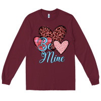 Burgundy hearts be mine Long Sleeve Tee - JahusDesignShop