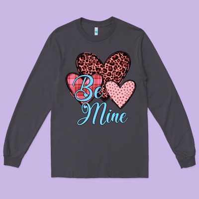 Hearts Be Mine Long Sleeve Tee Designed By Jahusdesignshop