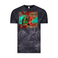 Cloud Black country boots and cowboy hat christmas Vintage Tee - Jasminsmagicworld