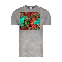 Cloud Rock country boots and cowboy hat christmas Vintage Tee - Jasminsmagicworld