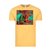 Vintage Mustard country boots and cowboy hat christmas Vintage Tee - Jasminsmagicworld