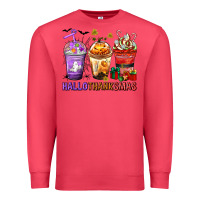 Cardinal hallothanksmas coffee cups Premium Sweatshirt - texasbilliewilder