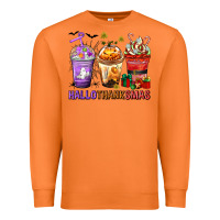 Carrot hallothanksmas coffee cups Premium Sweatshirt - texasbilliewilder