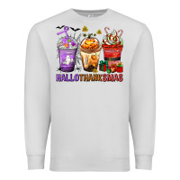 Dove Grey hallothanksmas coffee cups Premium Sweatshirt - texasbilliewilder