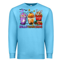 Ocean Blue hallothanksmas coffee cups Premium Sweatshirt - texasbilliewilder