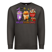 Smoke hallothanksmas coffee cups Premium Sweatshirt - texasbilliewilder