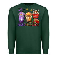 Sports Green hallothanksmas coffee cups Premium Sweatshirt - texasbilliewilder