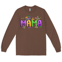 Chestnut mardi gras mama Long Sleeve Tee - MaliasSmallBusiness