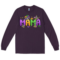 Plum mardi gras mama Long Sleeve Tee - MaliasSmallBusiness