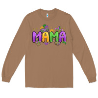Toasted Coconut mardi gras mama Long Sleeve Tee - MaliasSmallBusiness