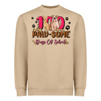 Mushroom 100 paw some days of school Heavyweight Sweatshirt - MaliasSmallBusiness