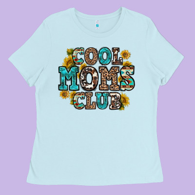 Cool Moms Club Ladies Tee Designed By Zillion Design Studio