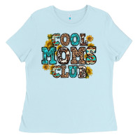 Baby Blue cool moms club Ladies Tee - Zillion Design Studio