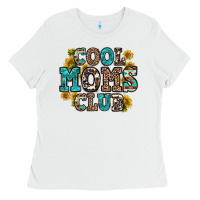 White cool moms club Ladies Tee - Zillion Design Studio