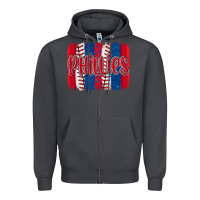 Smoke phillies baseball team spirit brushstrokes Zipper Hoodie - Artiststas