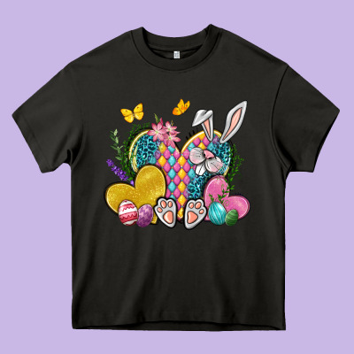 Easter Heart Easter Day Heavy Core Tee Designed By Neo Western