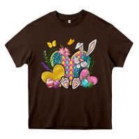 Chocolate Brown Easter Heart Easter Day Heavy Core Tee - Neo Western