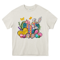 Cream Easter Heart Easter Day Heavy Core Tee - Neo Western