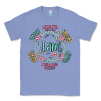 Colony Blue i am inspiration Classic Tee - MaliasSmallBusiness