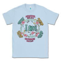Dusty Blue i am inspiration Classic Tee - MaliasSmallBusiness
