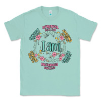 Seafoam i am inspiration Classic Tee - MaliasSmallBusiness
