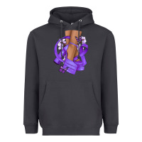 Smoke Cancer diva purple ribbon Heavyweight Hoodie - NancyCooperArtShop
