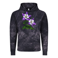 Cloud Black rocky mountain columbine Vintage Hoodie - LillyAllenDesigns