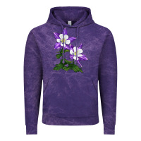 Cloud Purple rocky mountain columbine Vintage Hoodie - LillyAllenDesigns