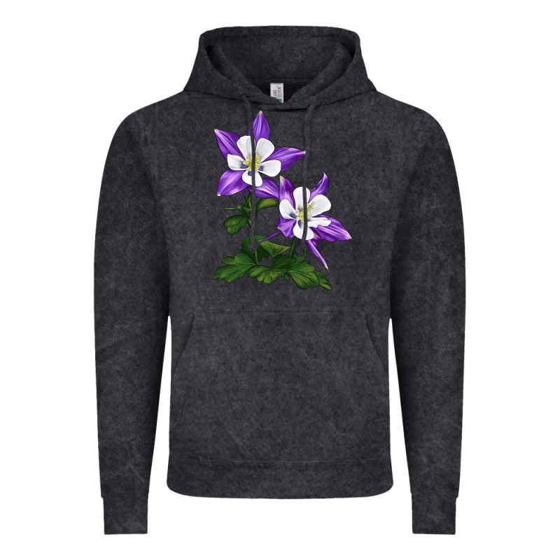 Rocky Mountain Columbine Vintage Hoodie by LillyAllenDesigns | Teevron