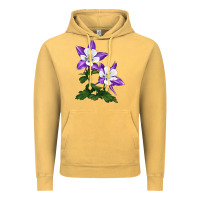 Vintage Mustard rocky mountain columbine Vintage Hoodie - LillyAllenDesigns