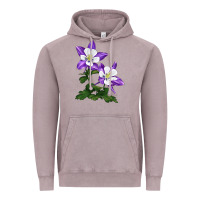 Vintage Zinc rocky mountain columbine Vintage Hoodie - LillyAllenDesigns