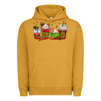 Pigment Peanut Butter christmas coffee cups Urban Hoodie - OliviaCreatesArt