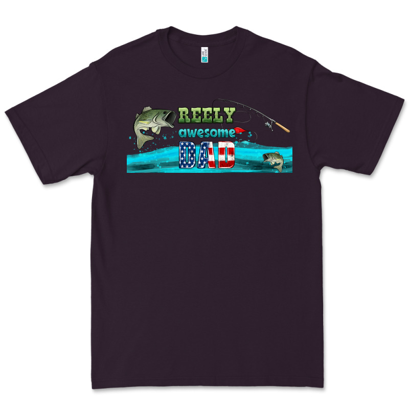 Reely Awesome Dad  Libbey Glass Premium Tee by HRA Design Shop | Teevron