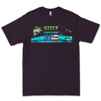 Plum reely awesome dad  libbey glass Premium Tee - HRA Design Shop