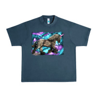 Midnight Navy black unicorn Urban Heavy Tee - LillyAllenDesigns